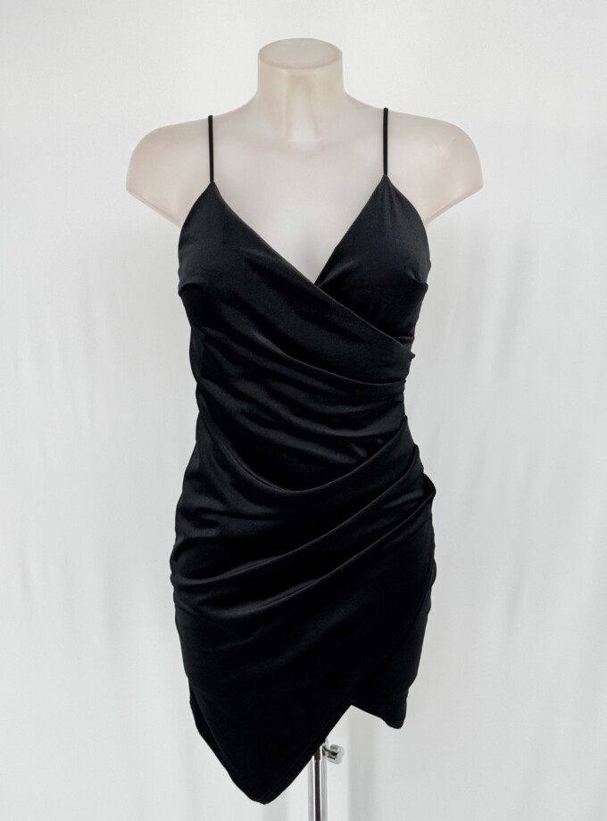 Vestido Cruzado Terciopelo Corto