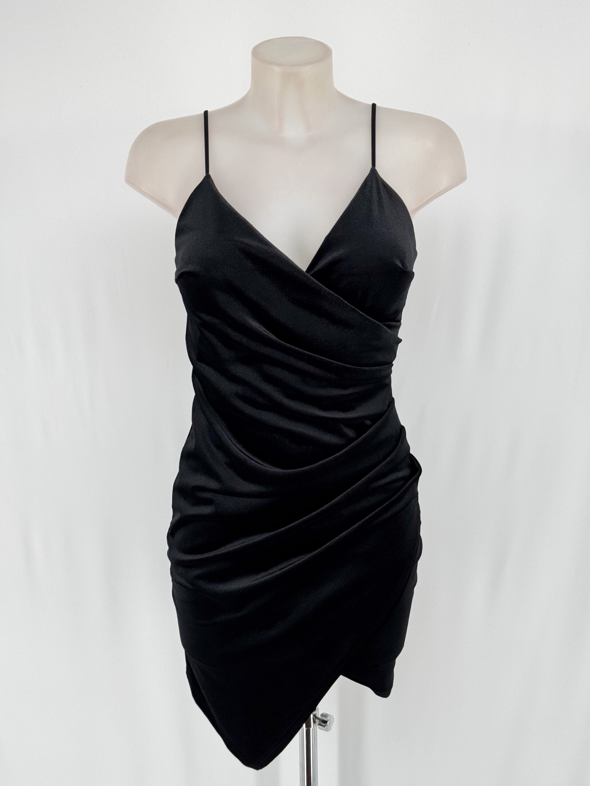 Vestido Cruzado Terciopelo Corto