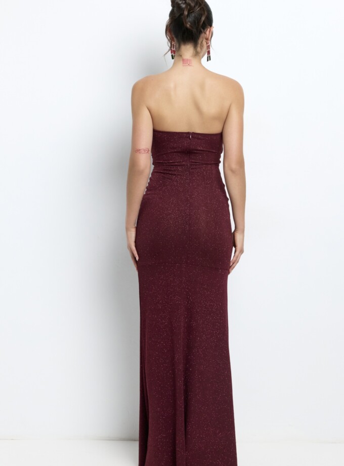 Vestido Lurex Drapeado Sirena