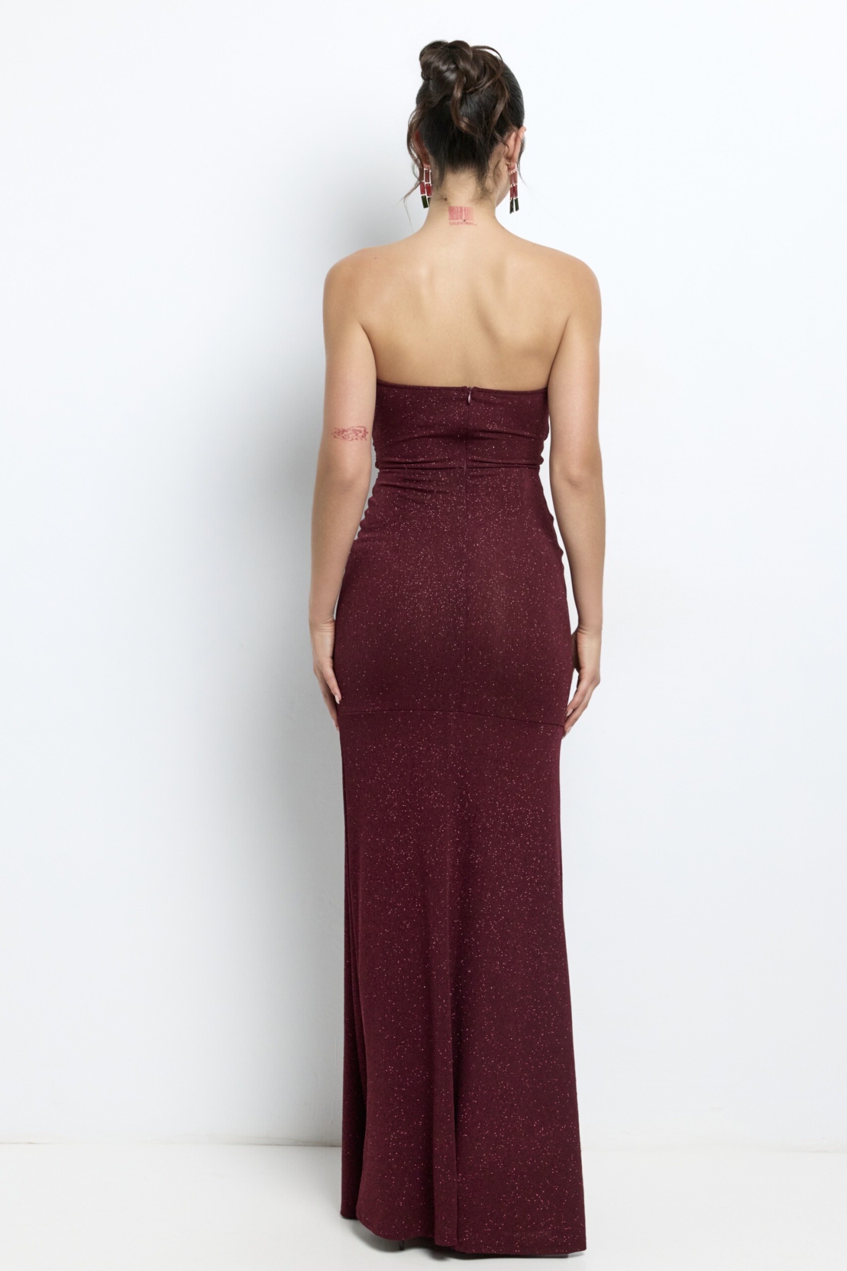 Vestido Lurex Drapeado Sirena