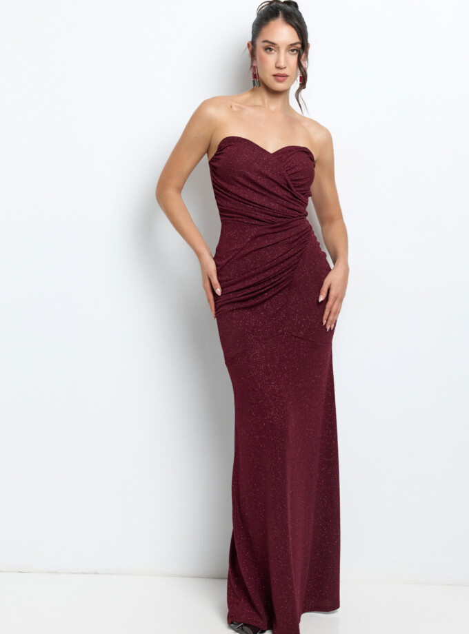 Vestido Lurex Drapeado Sirena