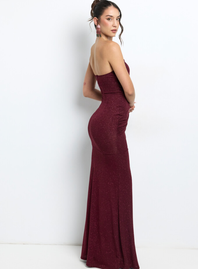 Vestido Lurex Drapeado Sirena