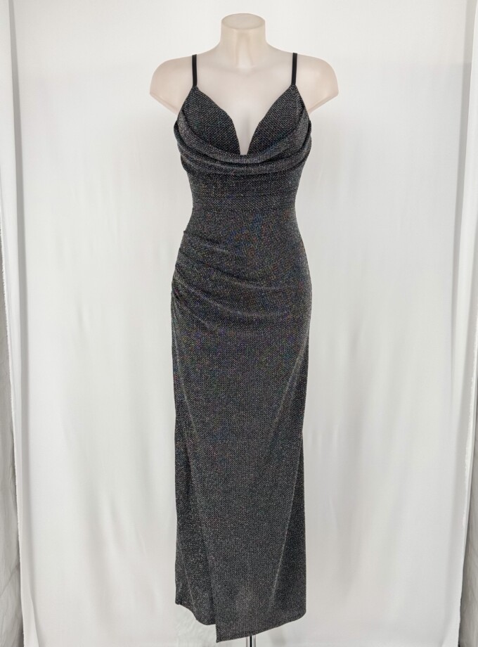 Vestido Lurex Escote Tirantes