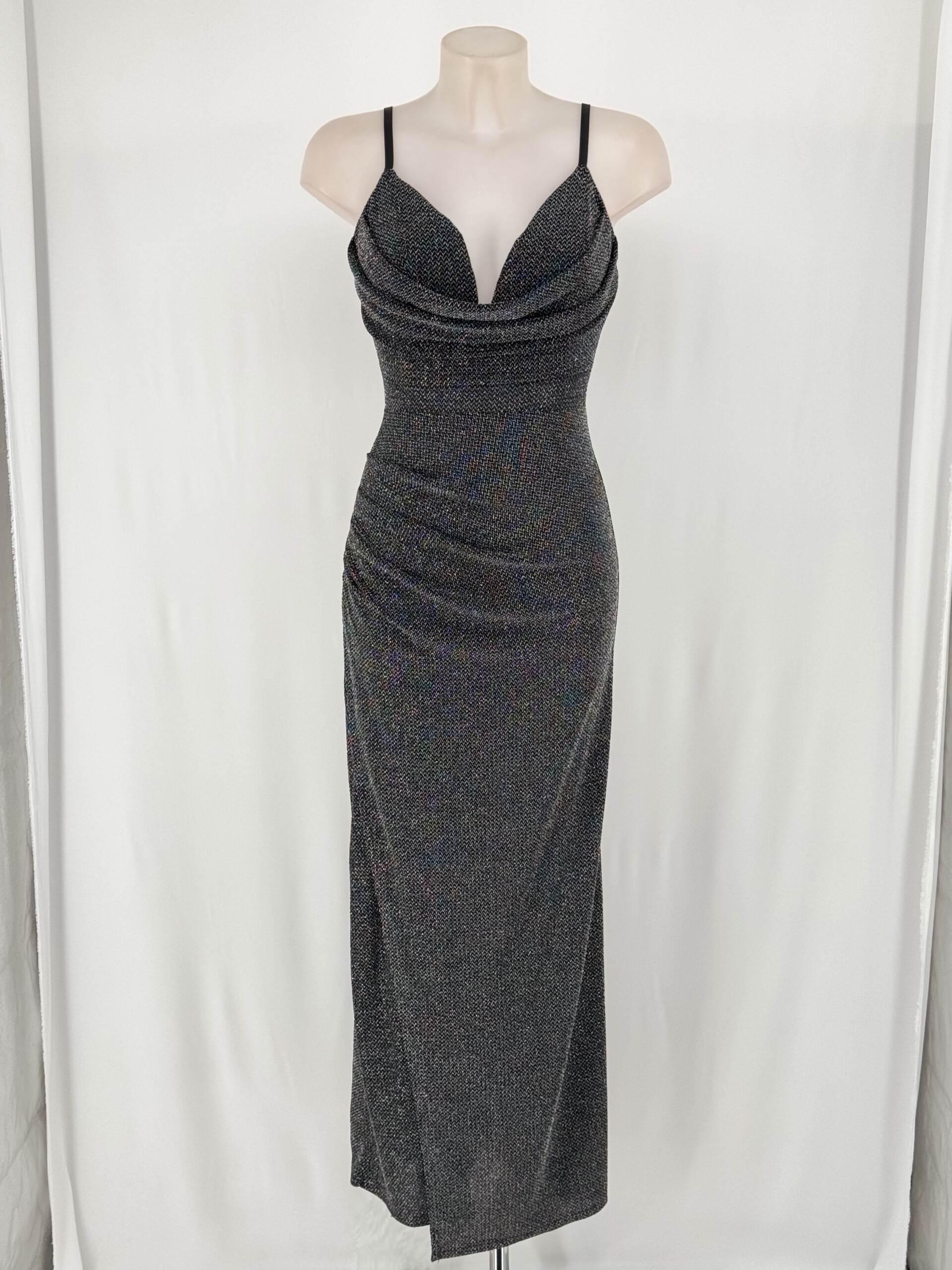 Vestido Lurex Escote Tirantes