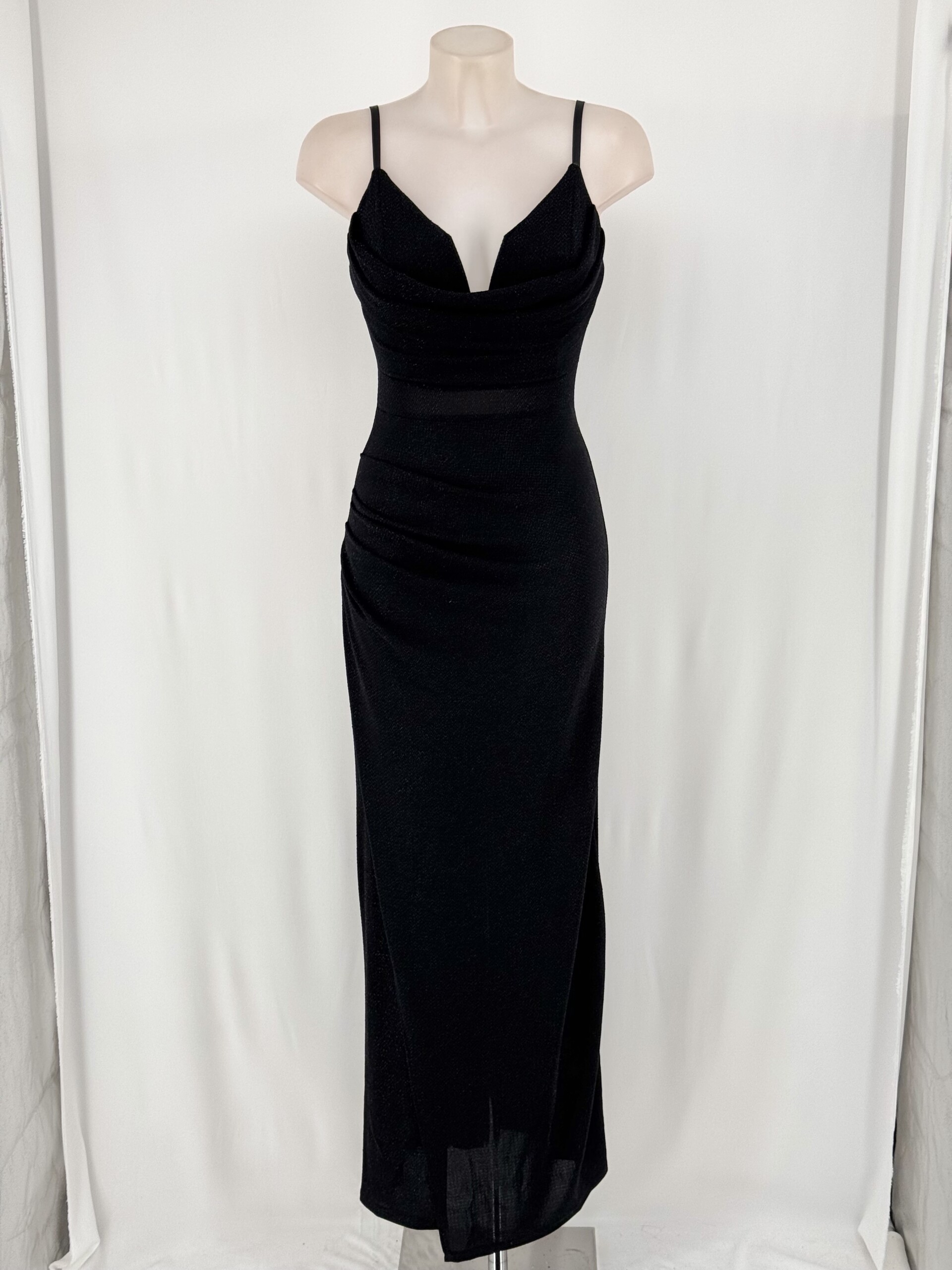 Vestido Lurex Escote Tirantes