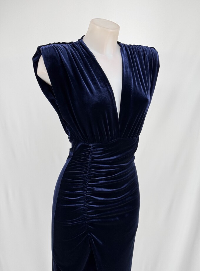 Vestido Terciopelo Frunce