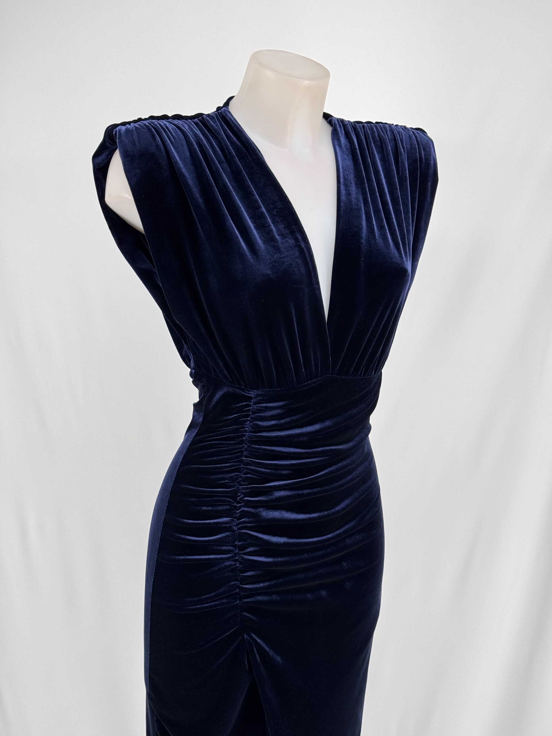 Vestido Terciopelo Frunce