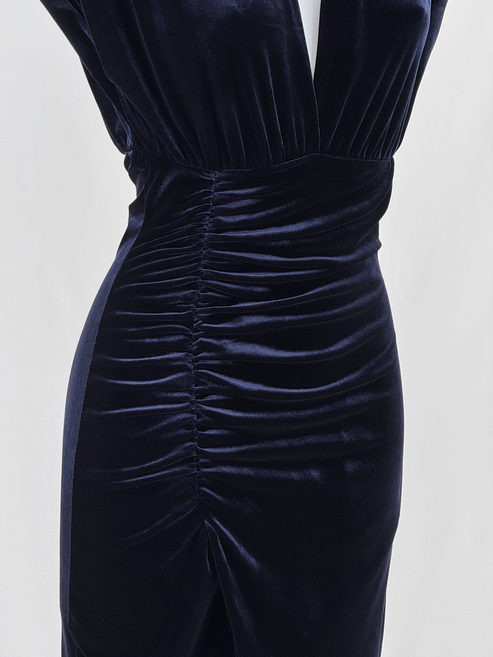 Vestido Terciopelo Frunce