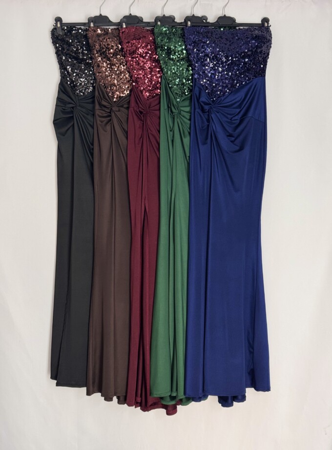 Vestido Sirena Top Lentejuelas