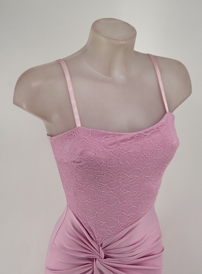 Vestido Sirena Top Encaje