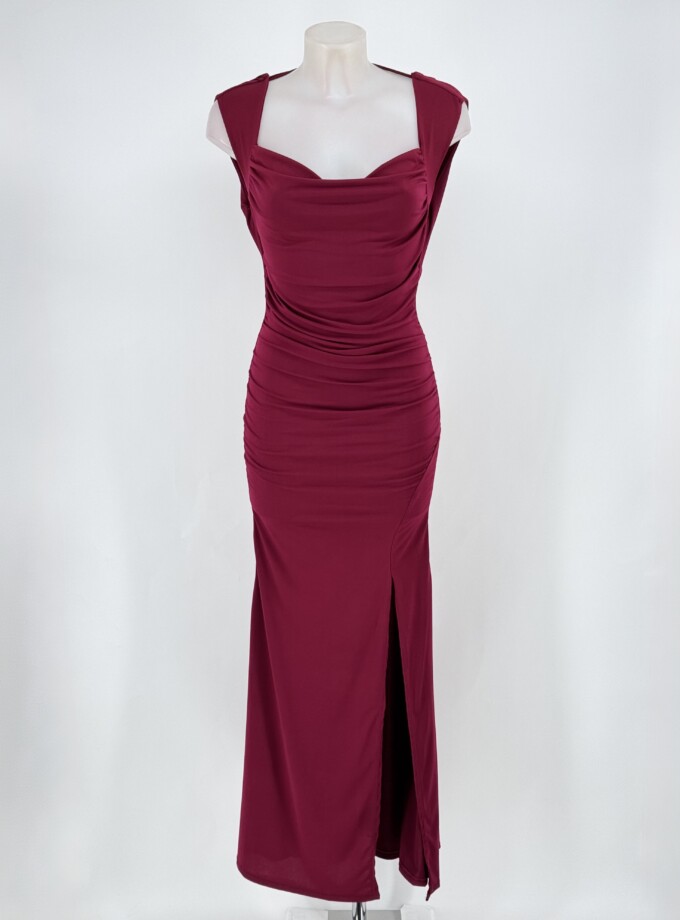 Vestido Sirena Cascada Espalda