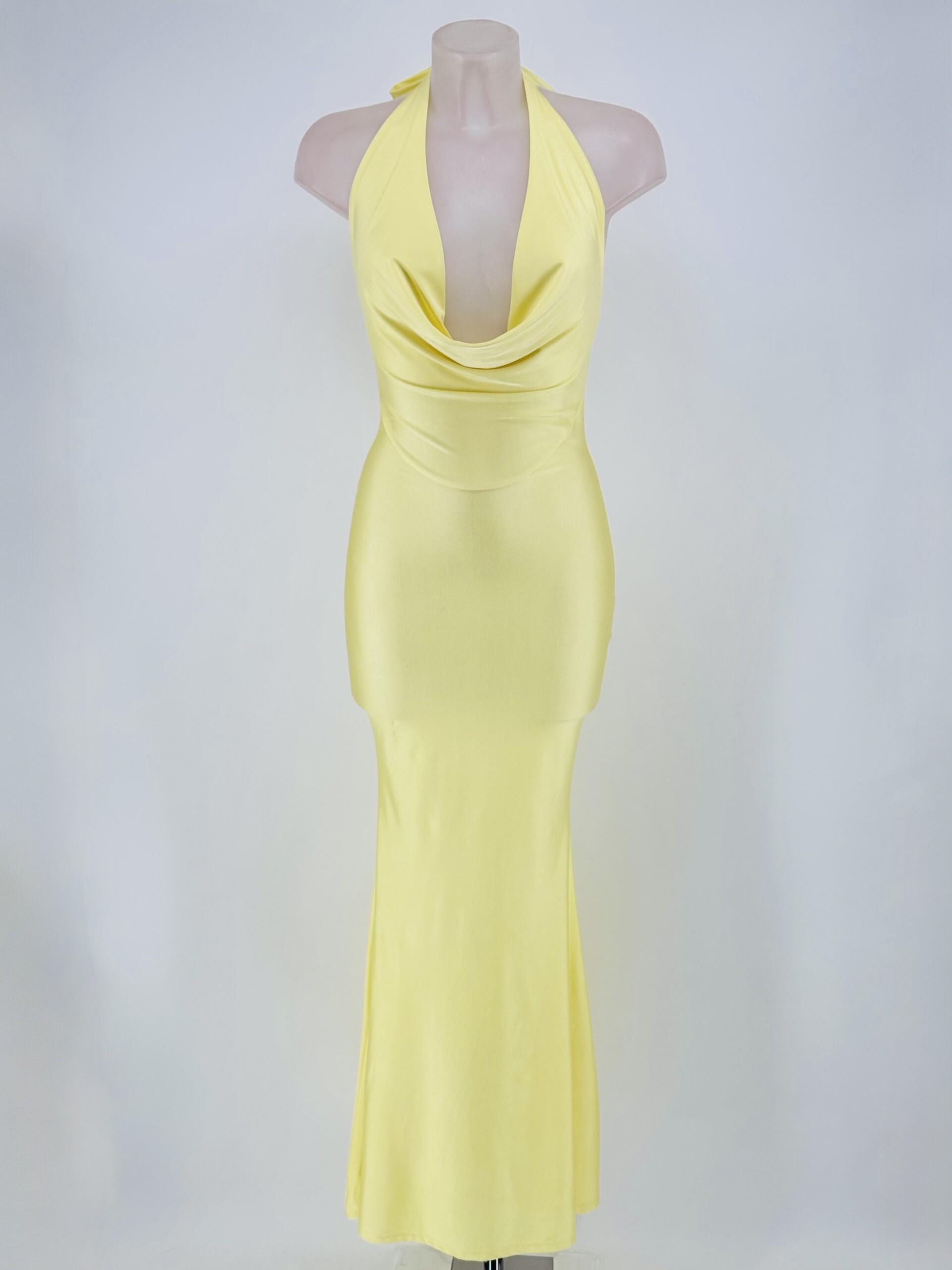 Vestido Seda Escote Cascada - Imagen 10