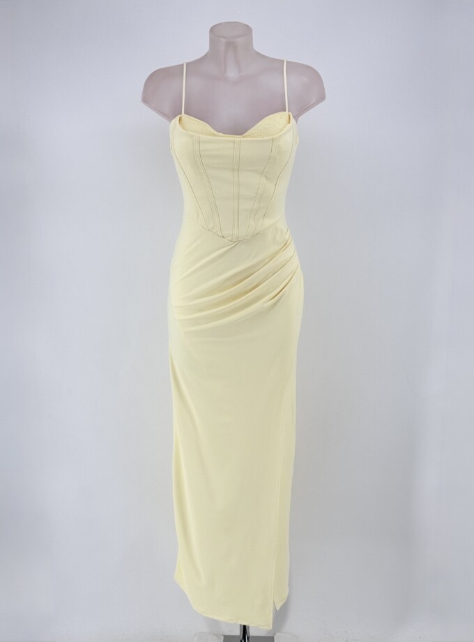 Vestido Varillas Escote Encaje