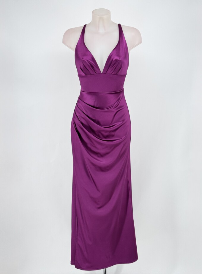 Vestido Seda Sirena Escote