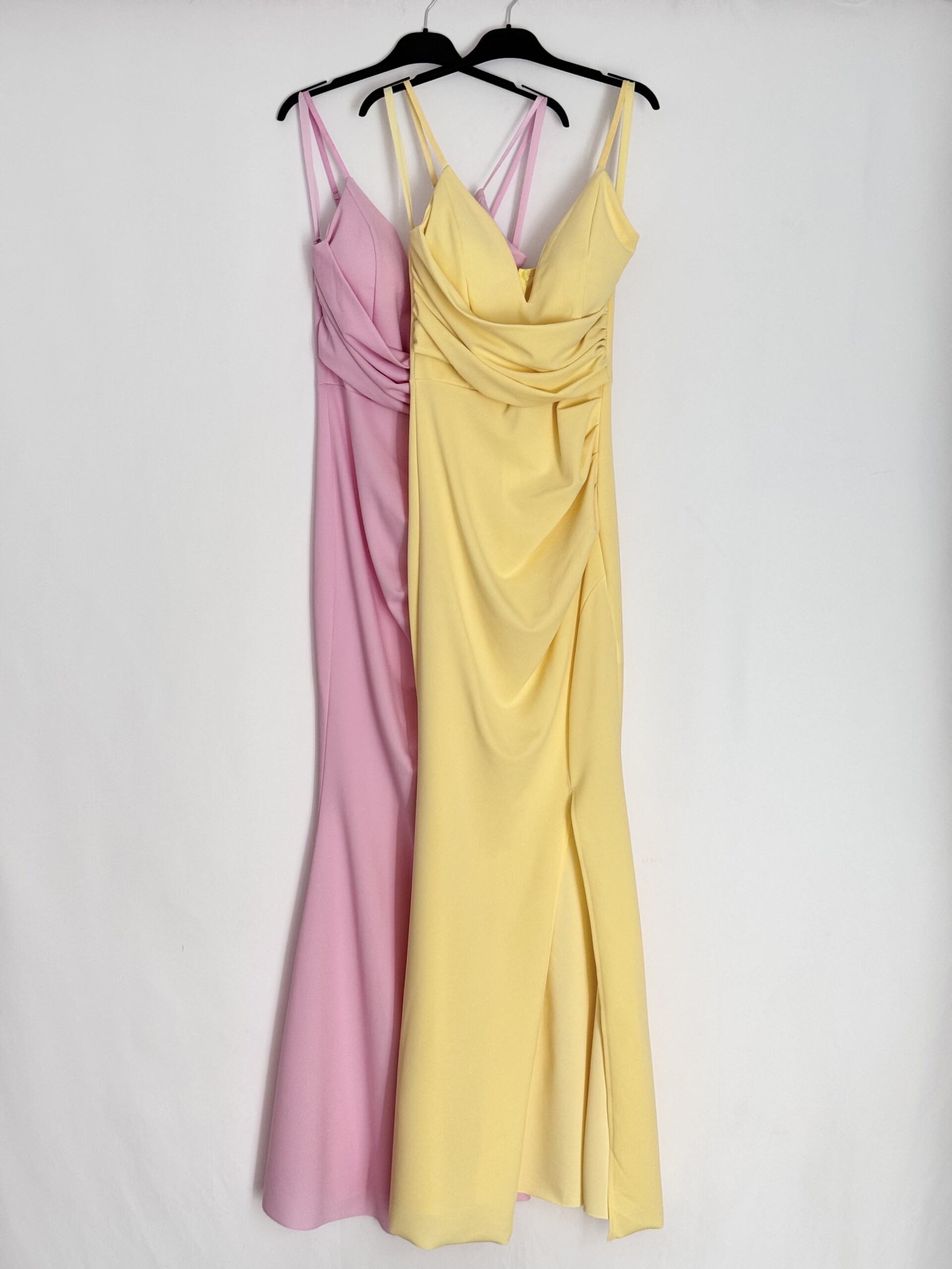 Vestido Sirena Escote Drapeado - Imagen 6