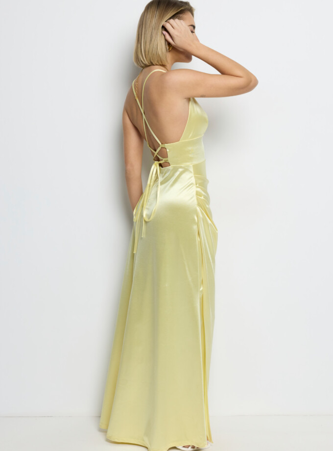 Vestido Seda Sirena Escote