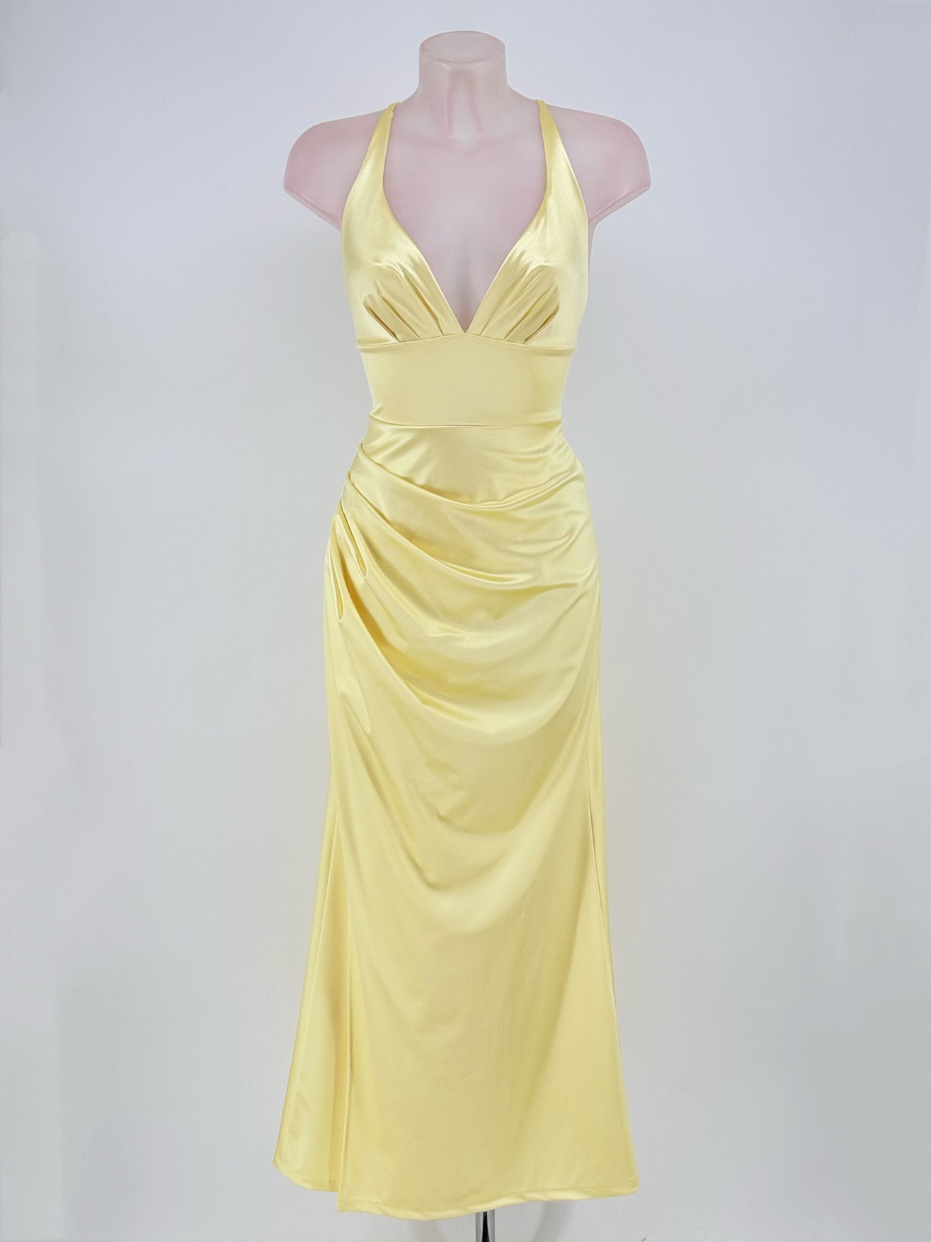 Vestido Seda Sirena Escote - Imagen 2