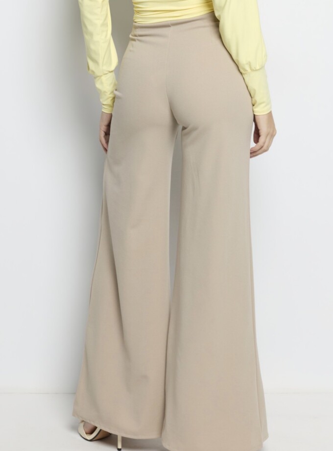 Pantalón Botones Pliegue Frontal