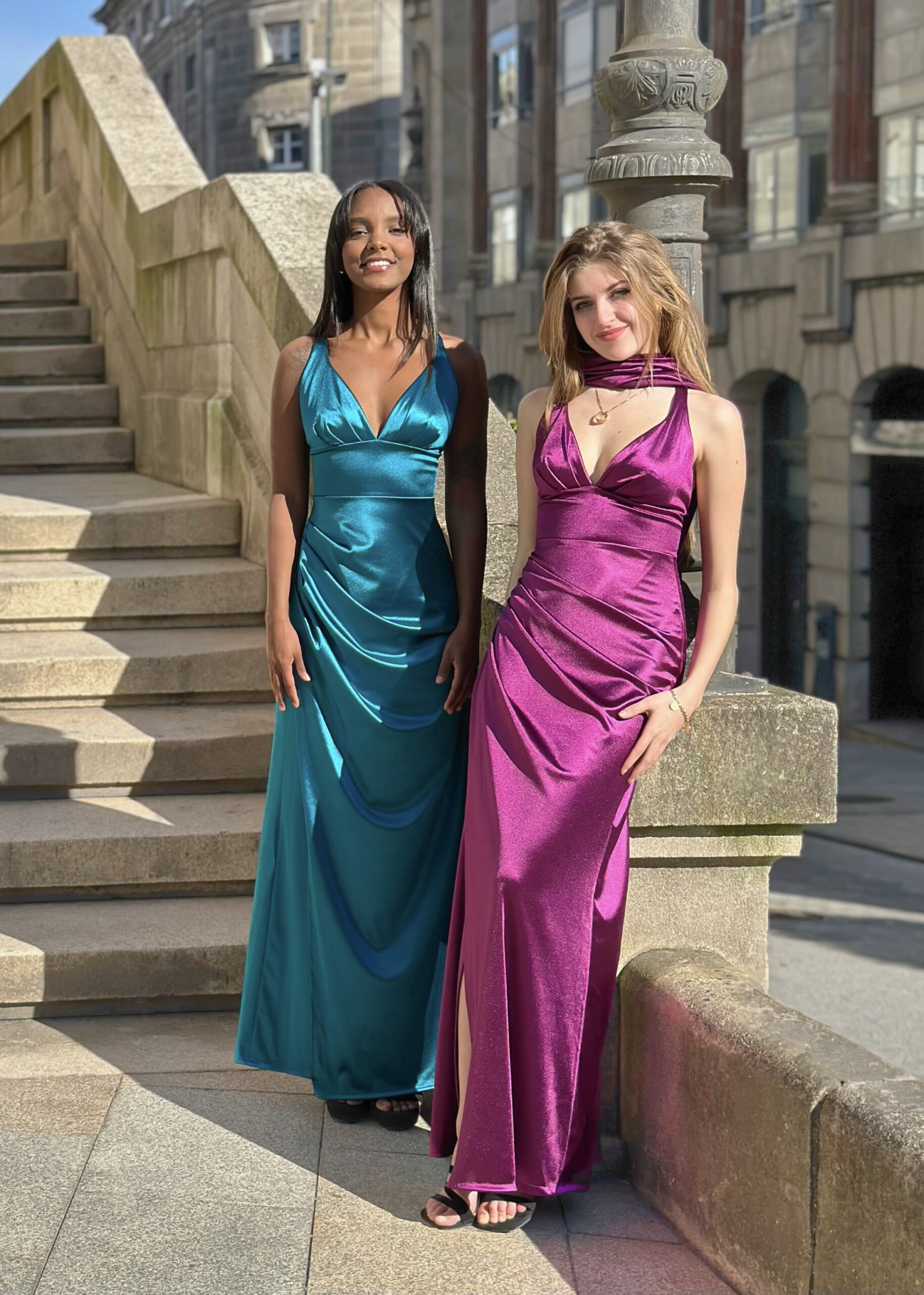 Vestido Seda Sirena Escote - Imagen 11