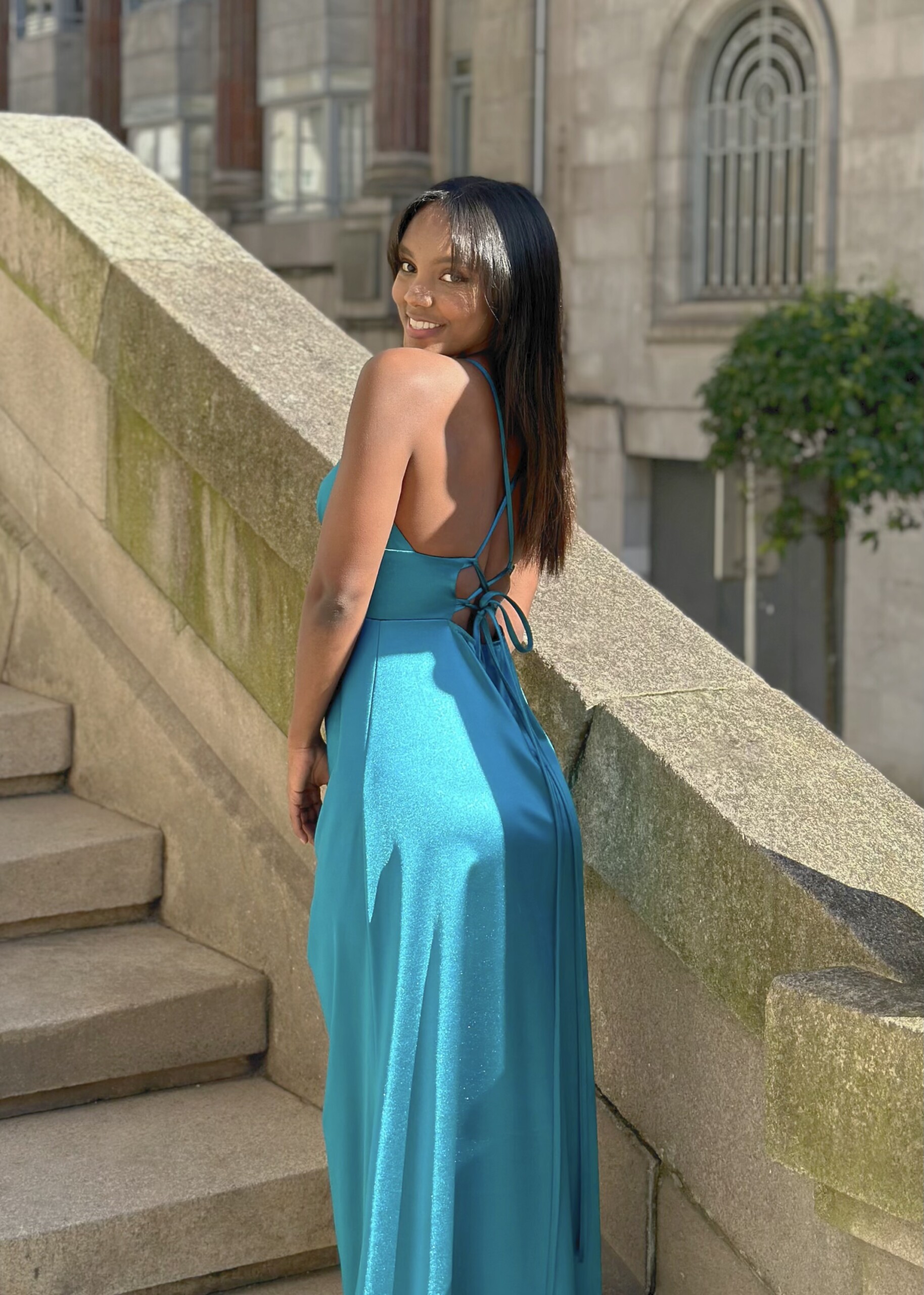 Vestido Seda Sirena Escote - Imagen 13