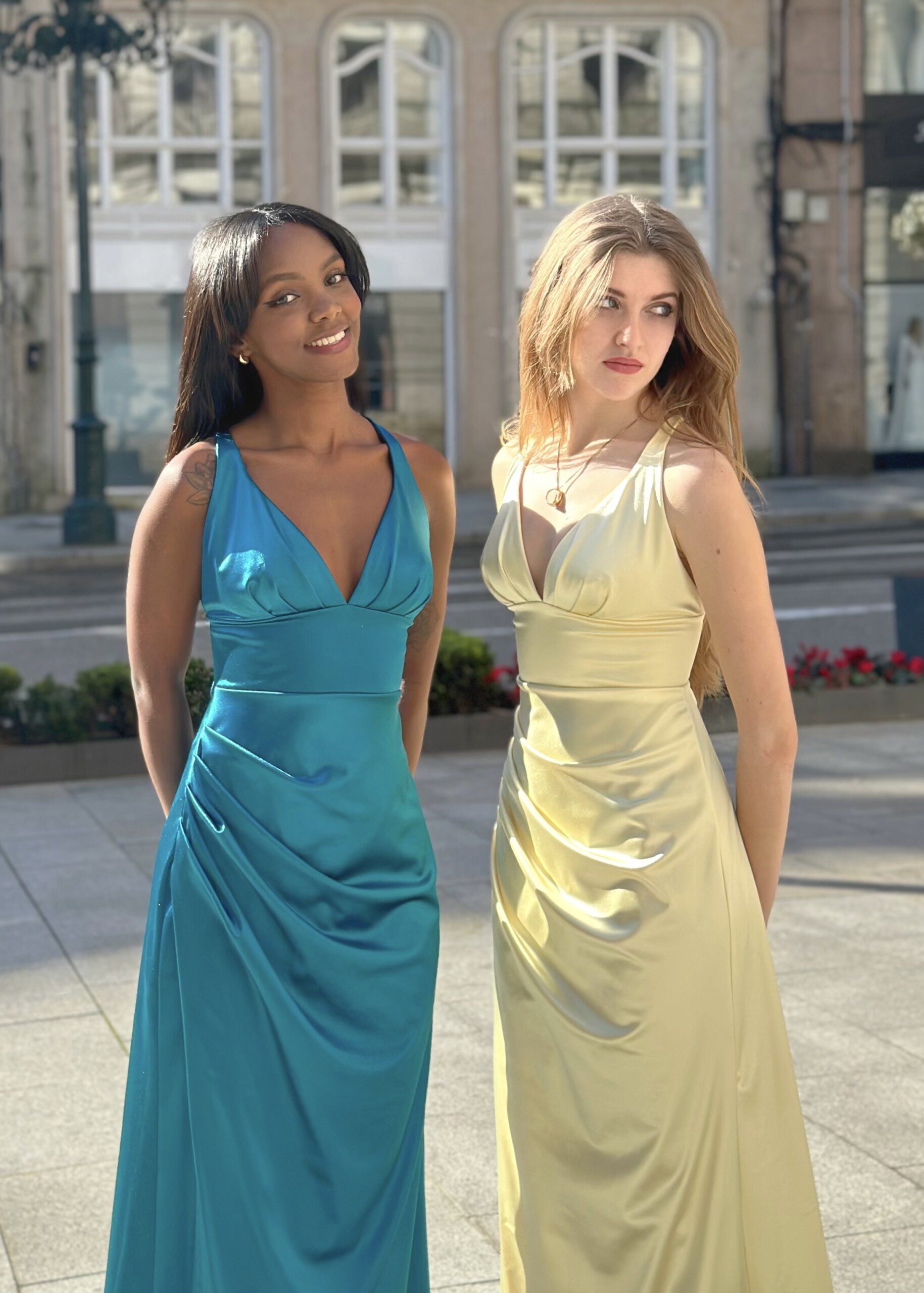 Vestido Seda Sirena Escote - Imagen 10