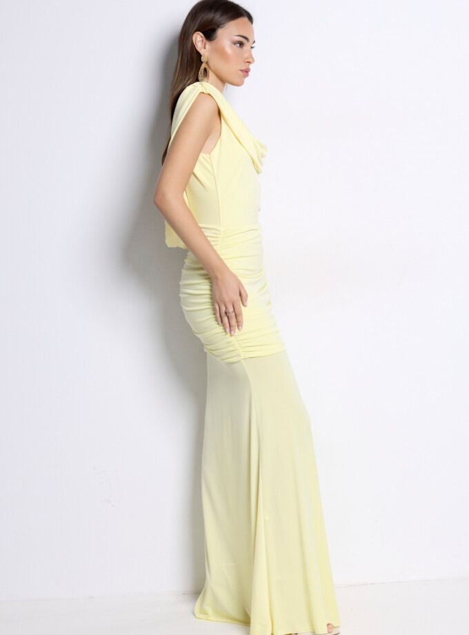 Vestido Espalda Cascada