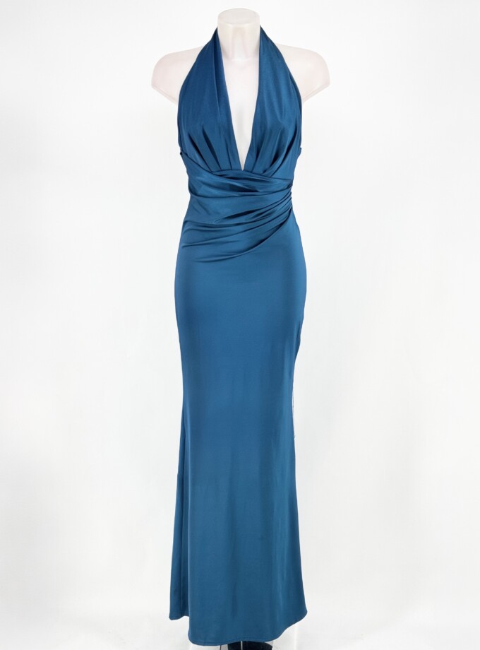 Vestido Seda Espalda Uve