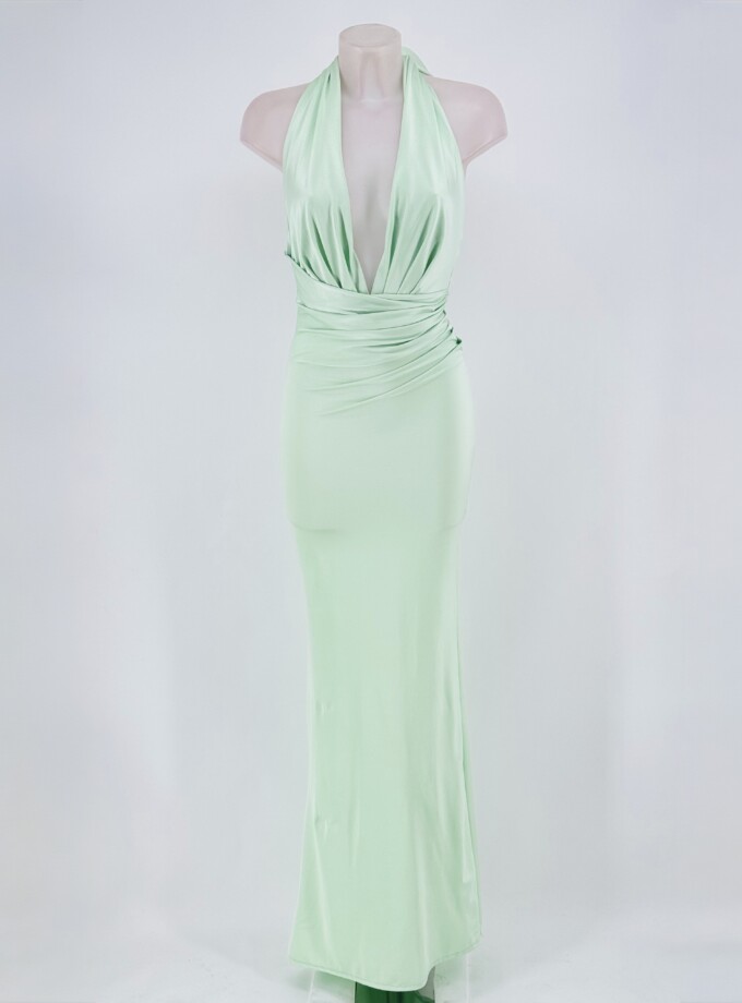 Vestido Seda Espalda Uve