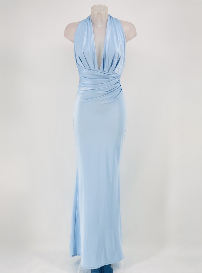 Vestido Seda Espalda Uve