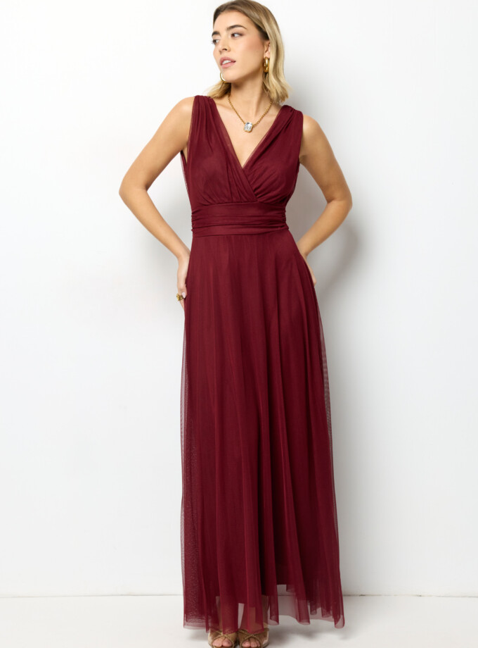 Vestido Tul Basic Cintura