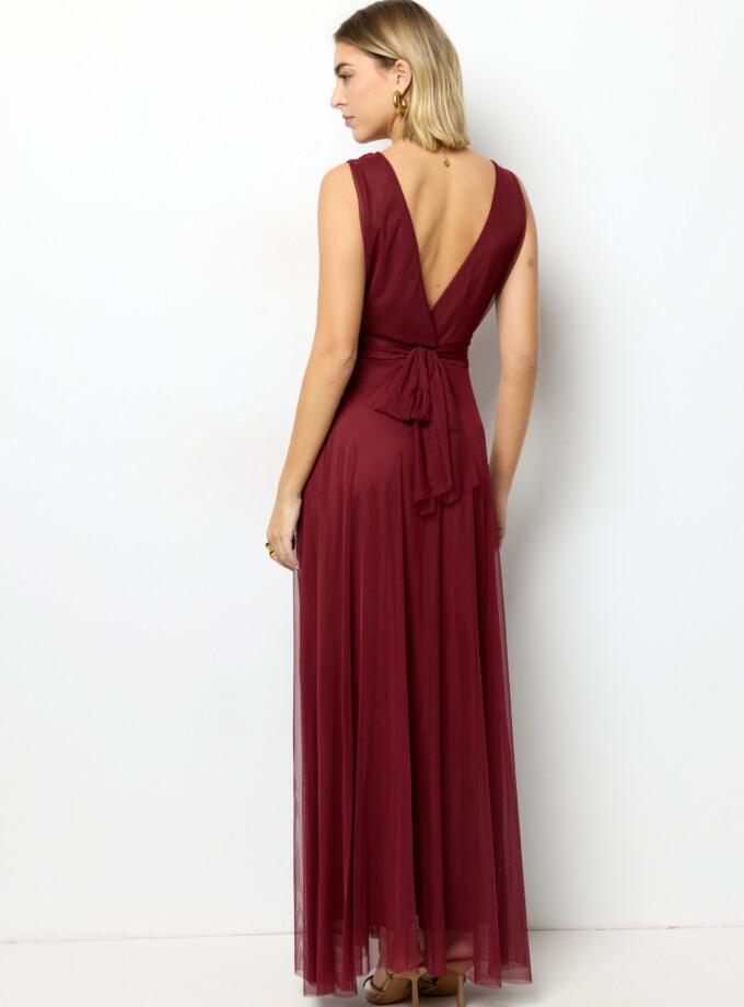 Vestido Tul Basic Cintura