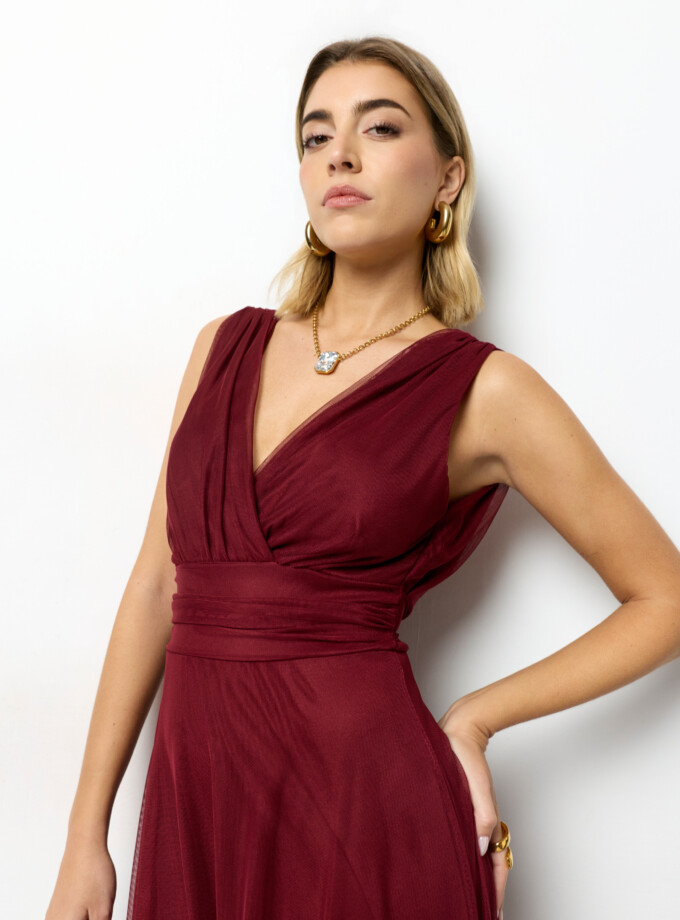 Vestido Tul Basic Cintura
