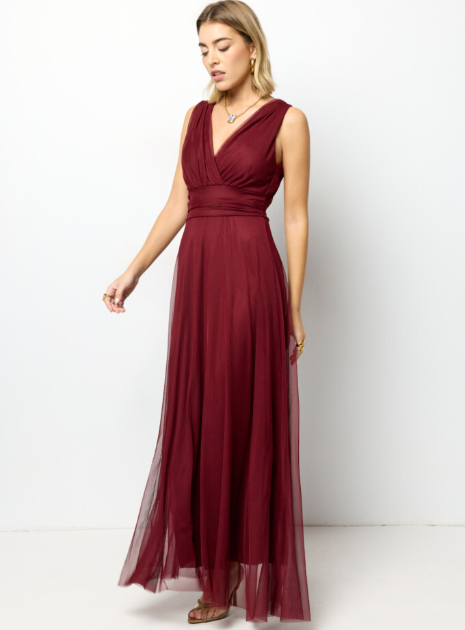 Vestido Tul Basic Cintura