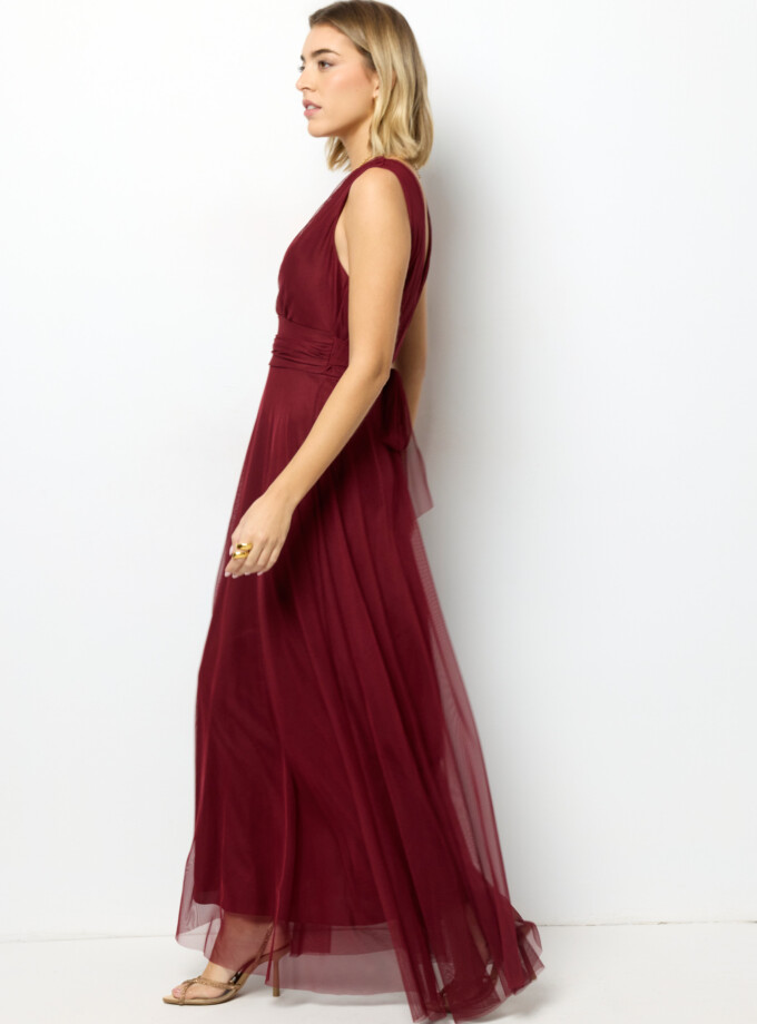 Vestido Tul Basic Cintura