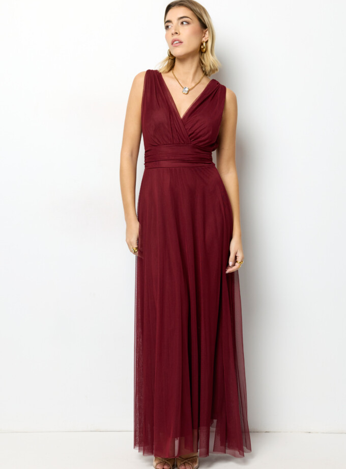 Vestido Tul Basic Cintura