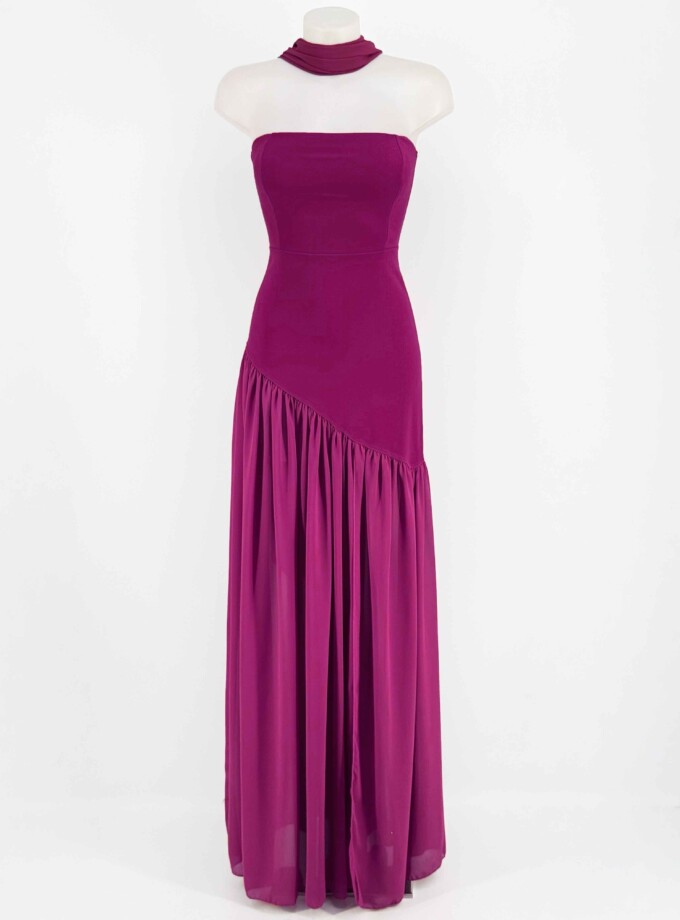 Vestido Sirena Falda Gasa