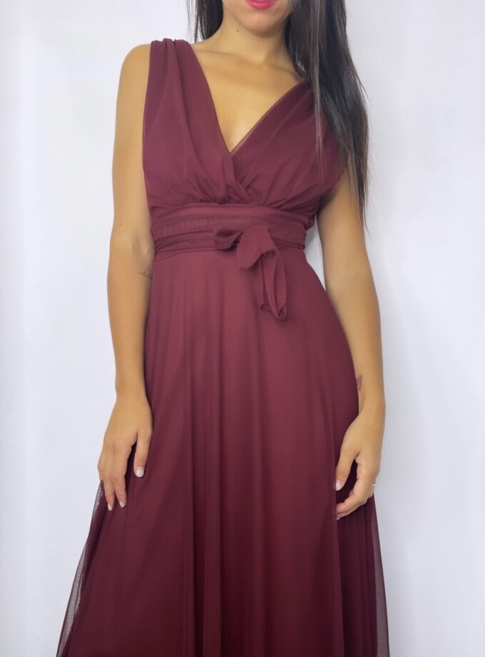 Vestido Tul Basic Cintura