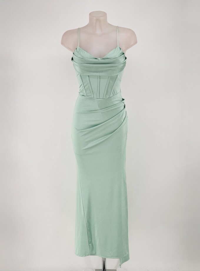 Vestido Seda Varillas