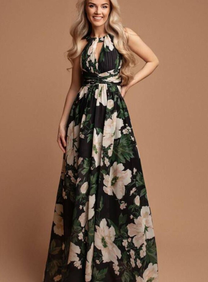 Vestido Halter Estampado