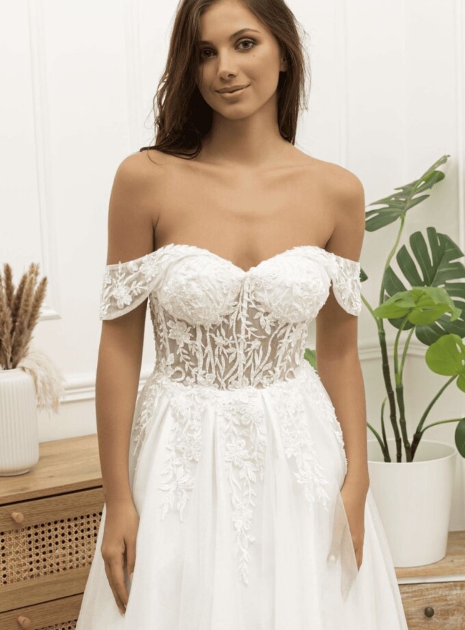 Vestido Novia Tirantes Caídos