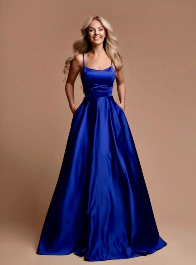 Vestido Seda Tirantes Bolsillos