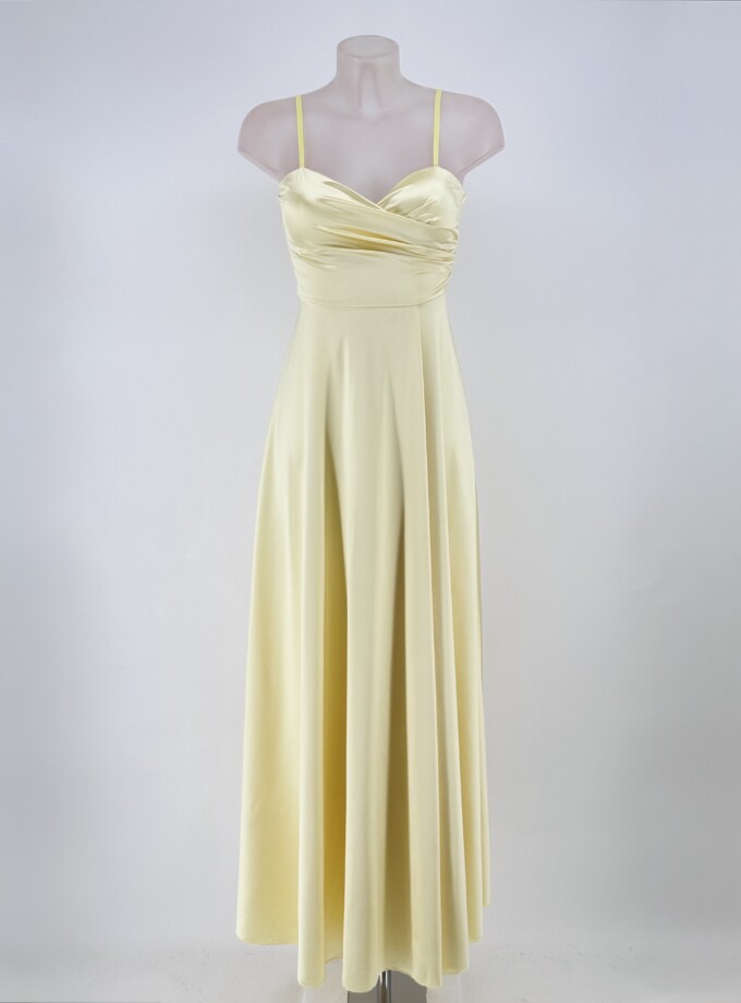 Vestido Seda Escote Corazón