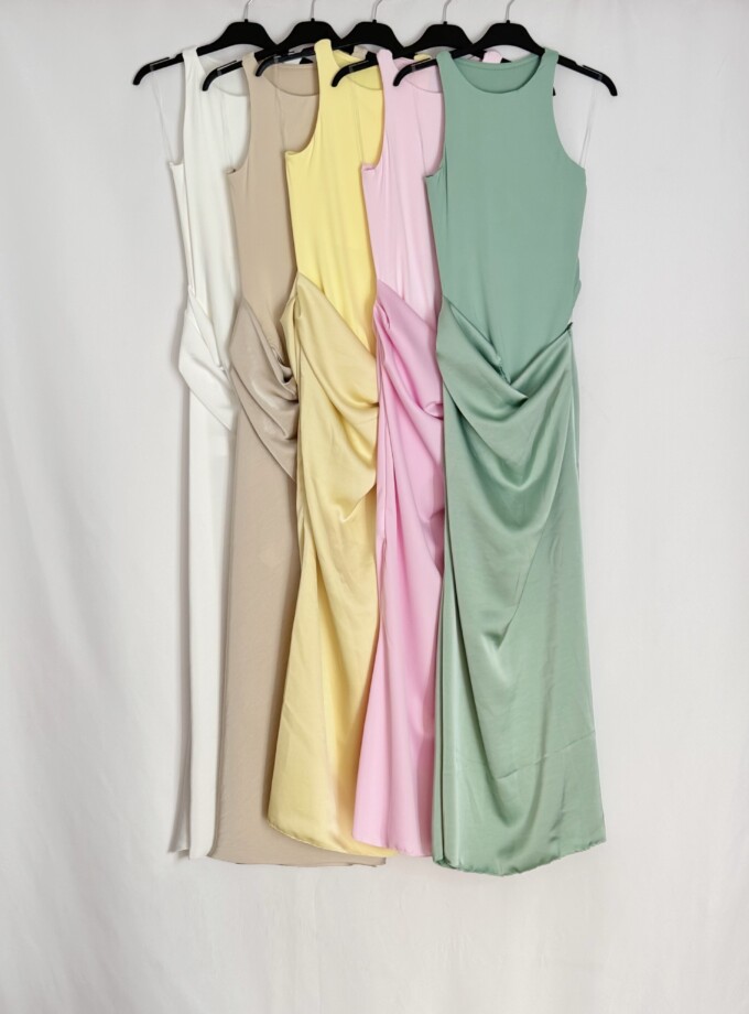 Vestido Body Falda Seda