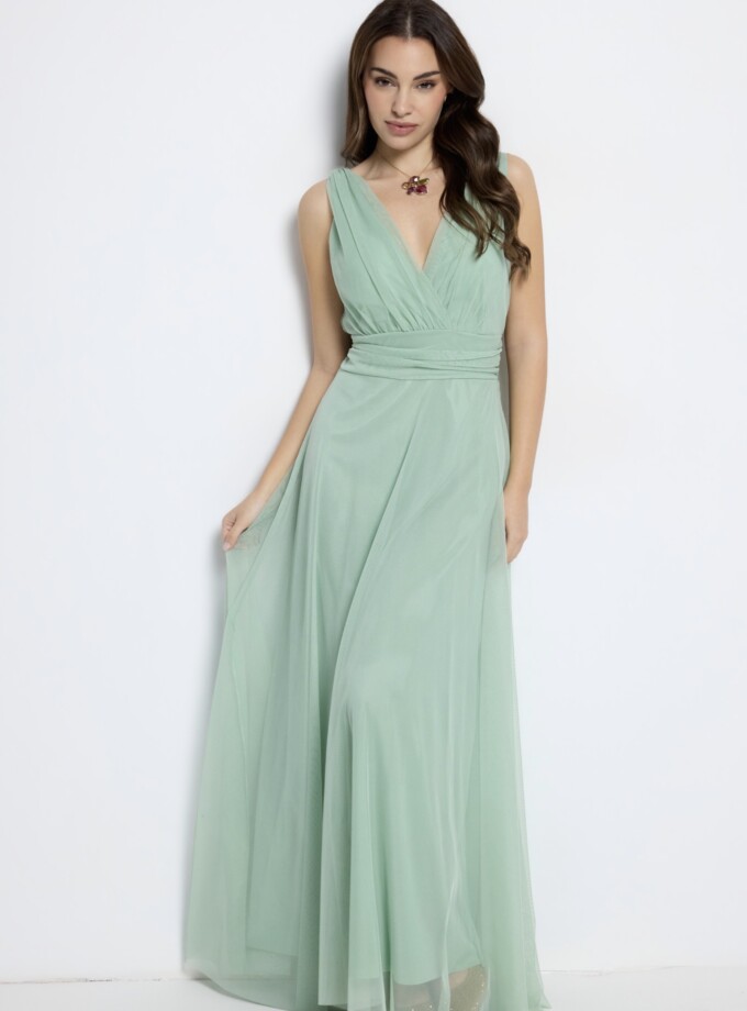 Vestido Tul Basic Cintura