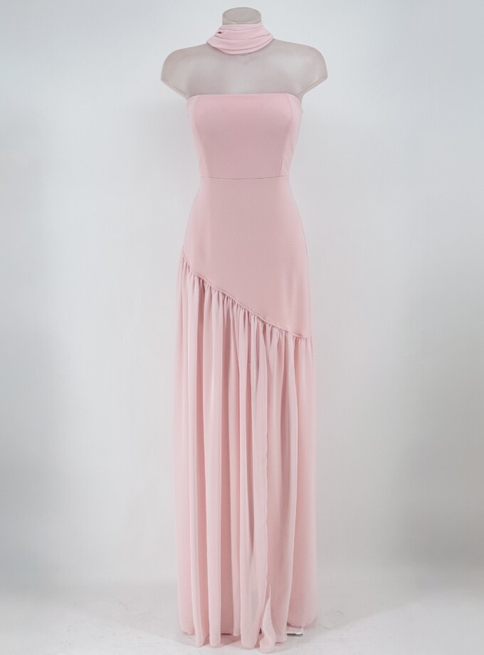 Vestido Sirena Falda Gasa