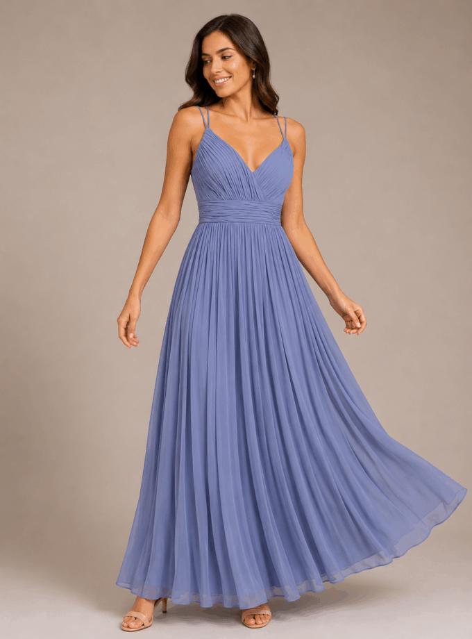 Vestido Gasa Tirantes Dobles