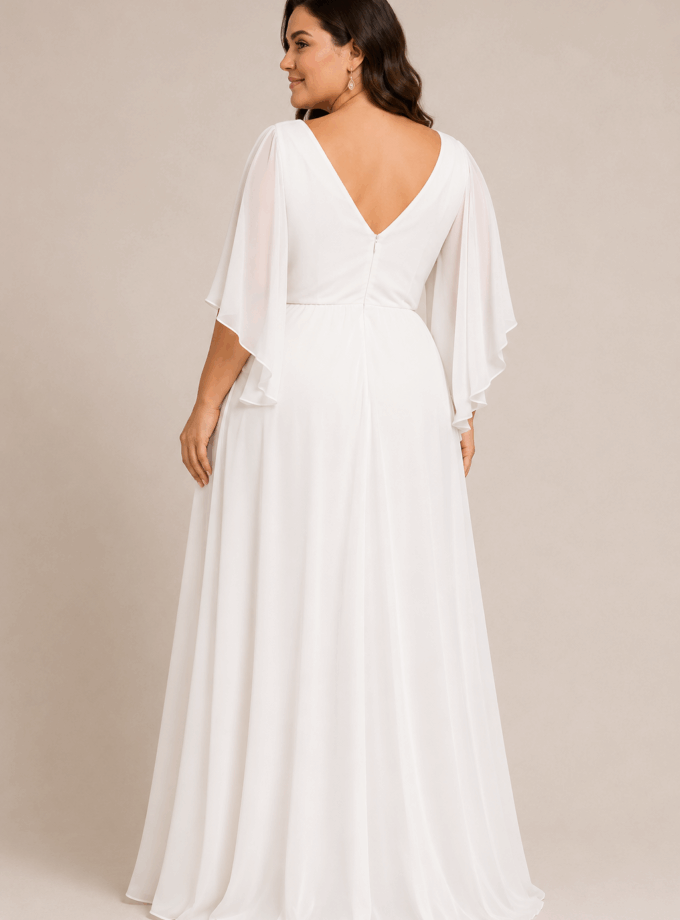 Vestido Cadena Cintura Curvy Novia