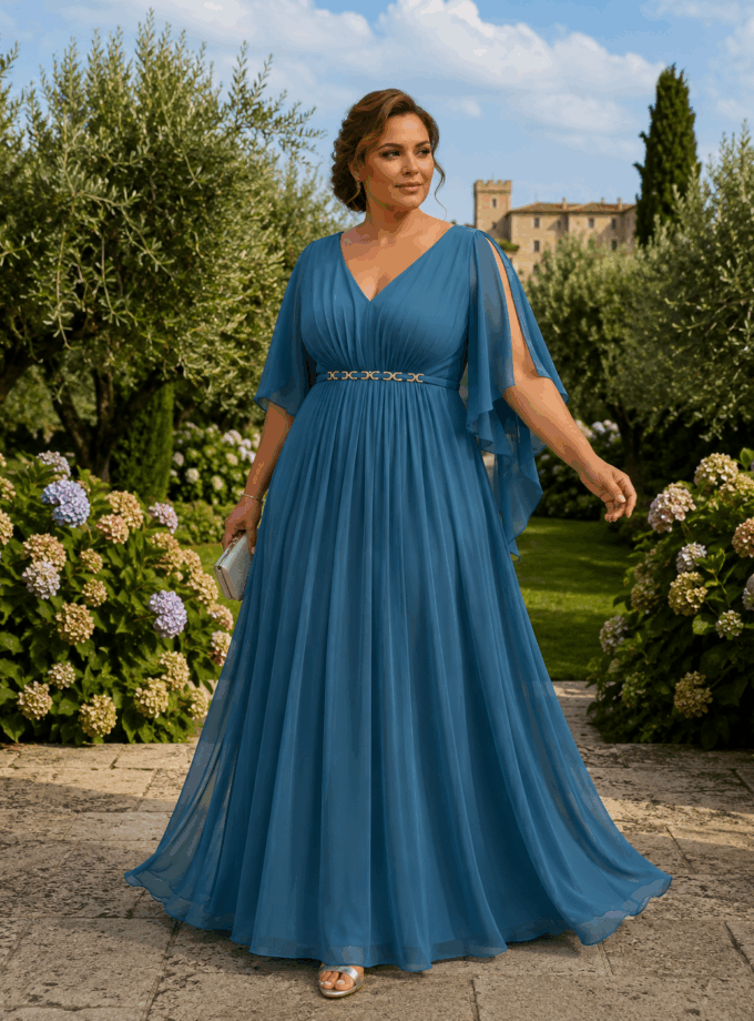 Vestido Cadena Cintura Curvy
