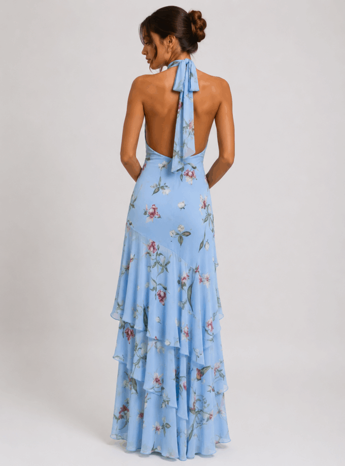 Vestido Floral Volantes