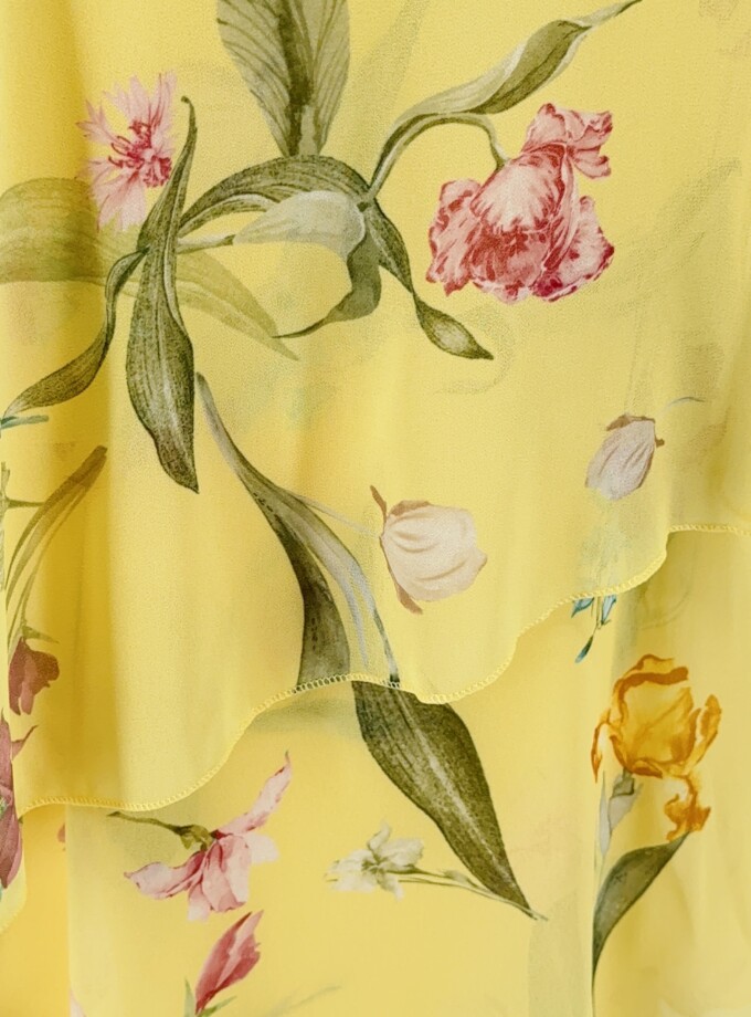 Vestido Floral Volantes
